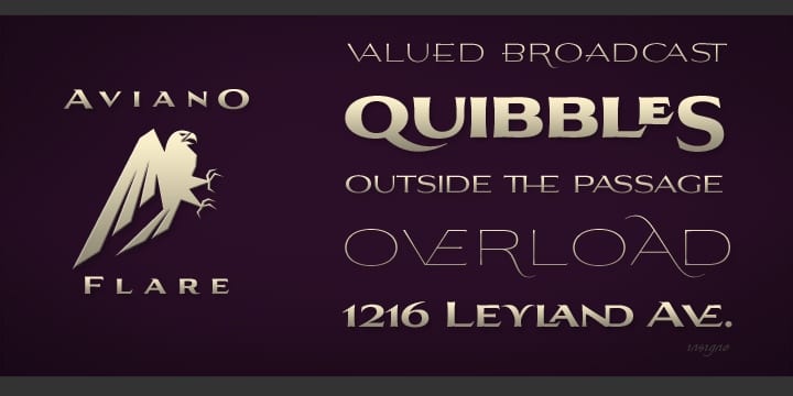 Aviano Flare Font Family