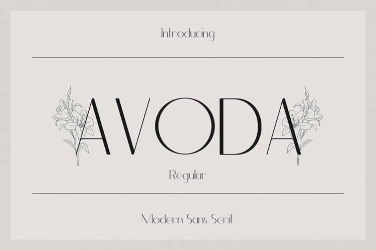 Avoda Font