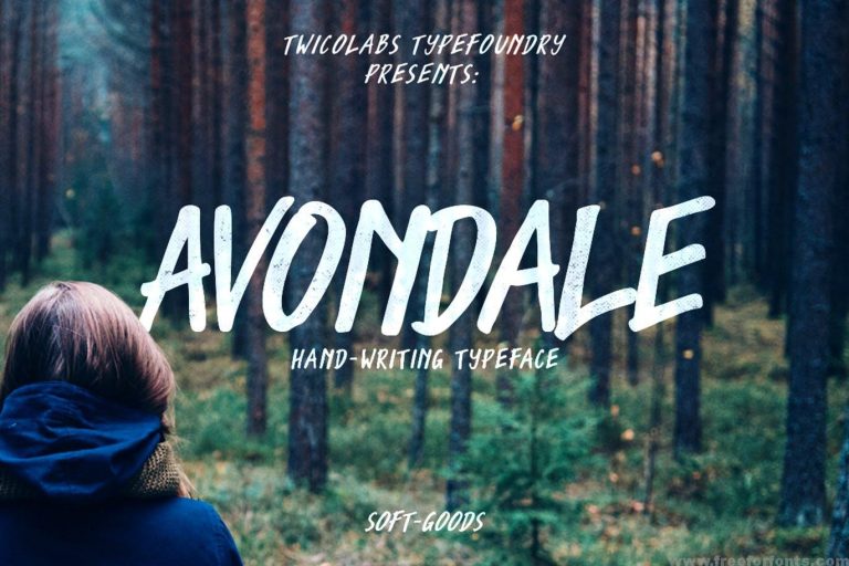 Avondale Typeface Font Free Download