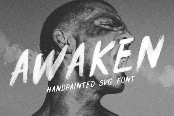 Awaken - Hand drawn Brush SVG Font
