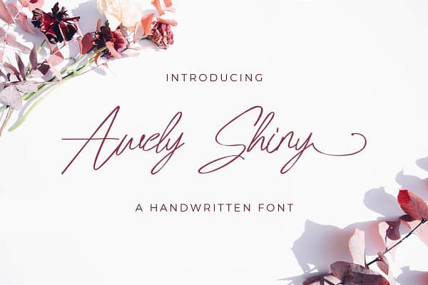 Awely Shiny - Handwritten Font