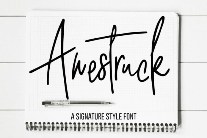 Awestruck - A Signature Style Font