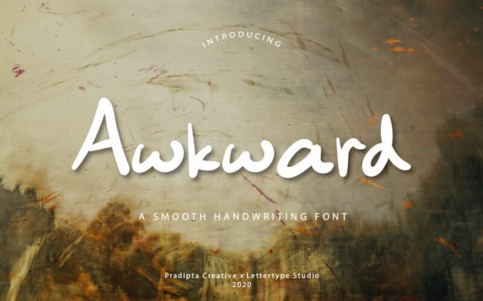 Awkward - A Smooth Handwriting Typeface