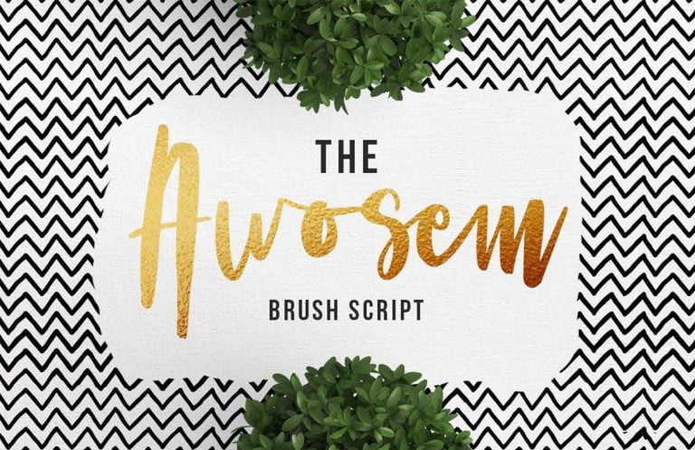 Awosem Typeface Font Free Download