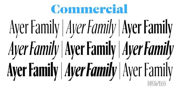 Ayer Font Families Collection Font