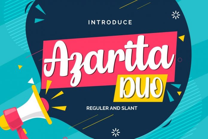 Azarita Duo Regular & Slant Font