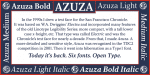 Azuza Font