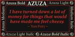 Azuza Font