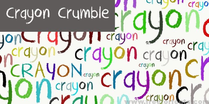 DK Crayon Crumble font