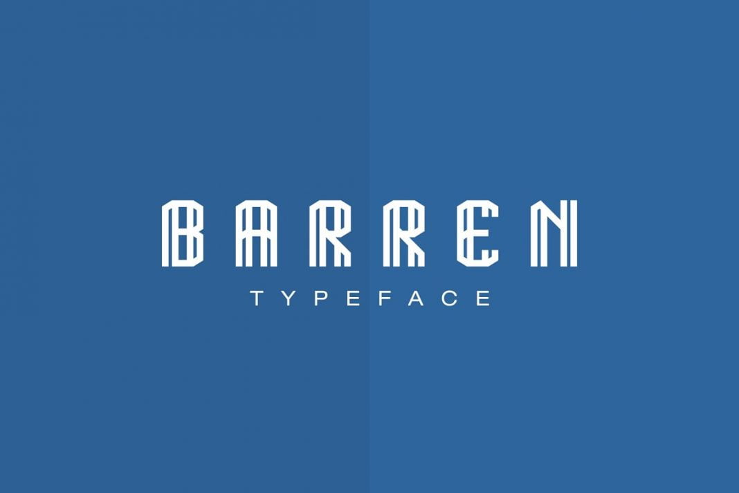 BARREN TYPEFACE Font BARREN TYPEFACE Font