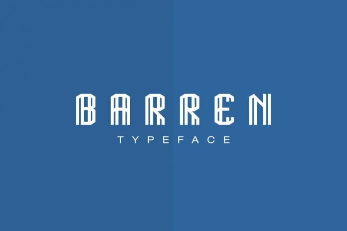 BARREN TYPEFACE Font BARREN TYPEFACE Font