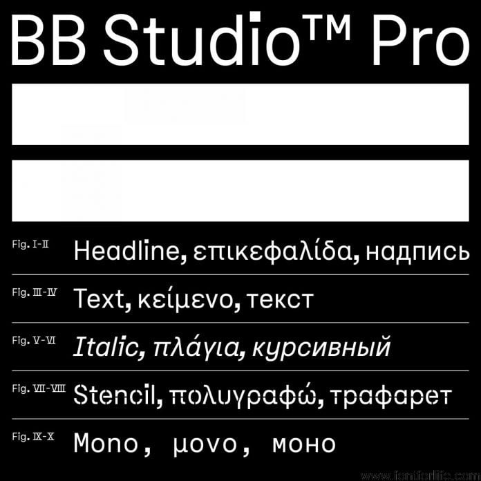 BB Studio Pro Font