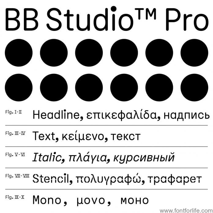 BB Studio Round Pro Font