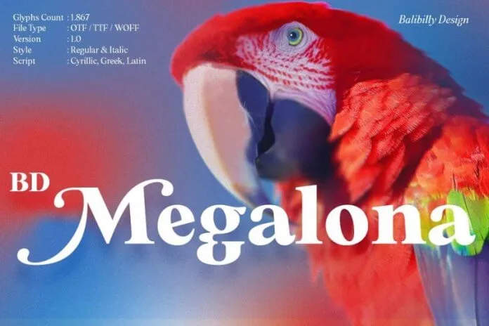 BD Megalona Text Serif Font Family