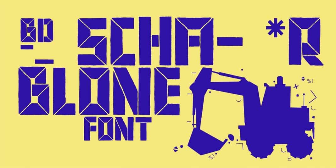 BD Schablone Font