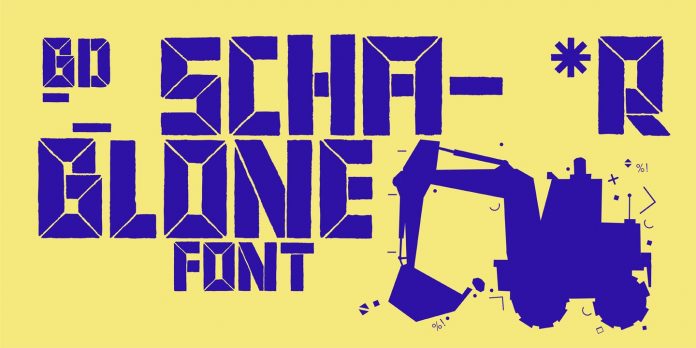 BD Schablone Font