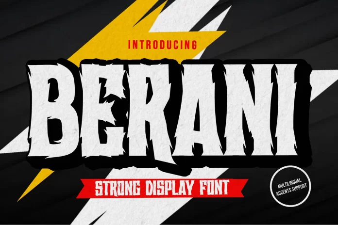 BERANI - Strong Display Font