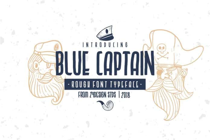 BLUE CAPTAIN ROUGH Font