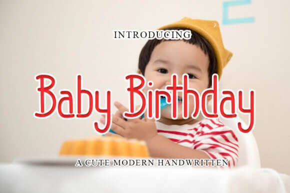 Baby Birthday Font
