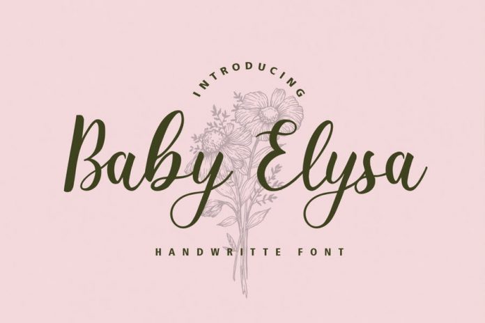 Baby Elysa Wedding Font