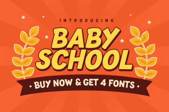 Baby School - Kids Fun Font