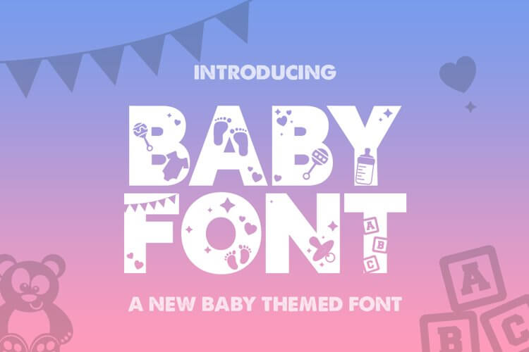 Baby Silhouette Font