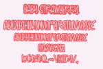 Baby Strawberry Font