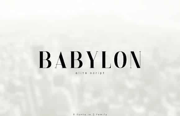 Babylon Pack of 6 Fonts