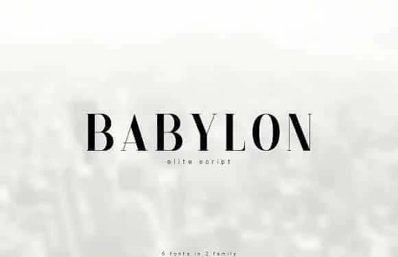 Babylon Pack of 6 Fonts