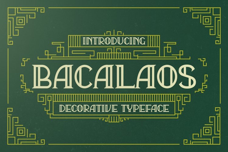 Bacalaos - Decorative Display Font