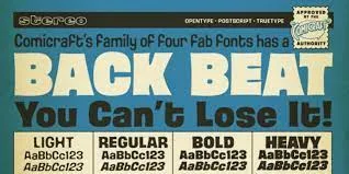 Back Beat Font