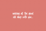 Back to December Font