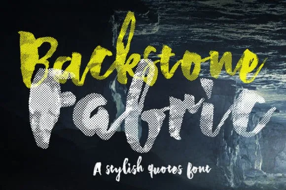 Backstone Fabric Font