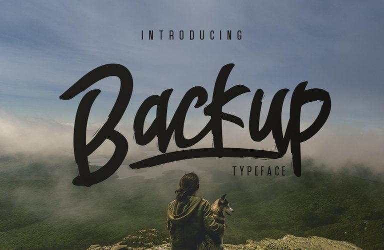 Backup Typeface Font Free Download