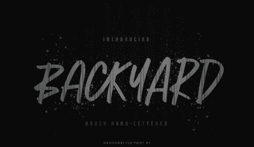 Backyard Natural Handwritten Font Backyard Natural Handwritten Font