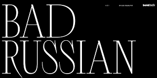 Bad Russian Beta Font