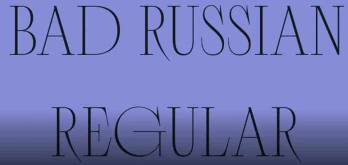 Bad Russian Regular Font