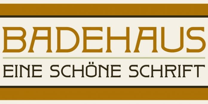 Badehaus Font
