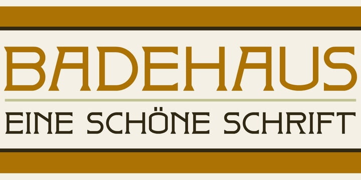 Badehaus Font