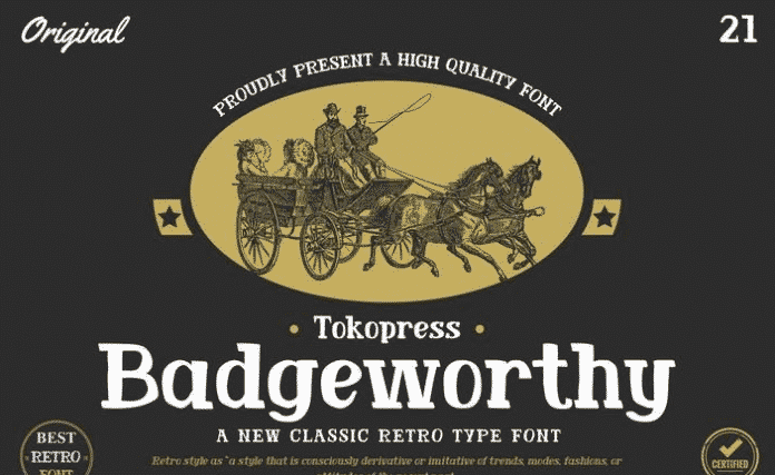 Badgeworthy - Retro Font