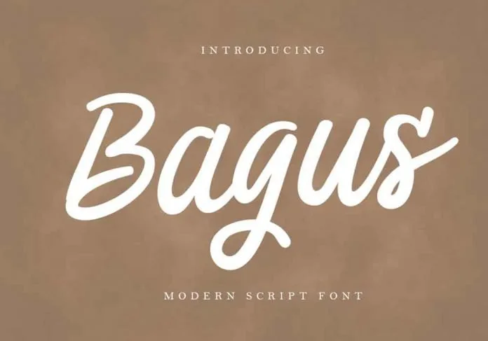 Bagus - Modern Script Font
