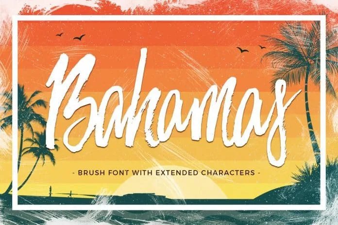 Bahamas Brush Font Bahamas Brush Font