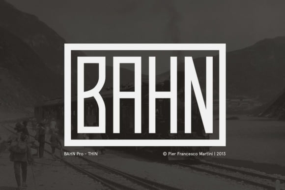 Bahn Pro Thin Font