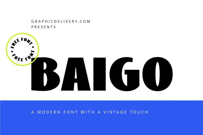 Baigo - A Modern Font with a Vintage Touch