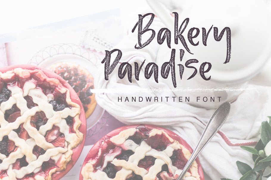 Bakery Paradise Handwritten Font - fontforlife.com