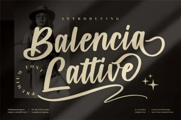 Balencia Lattive Font Balencia Lattive Font