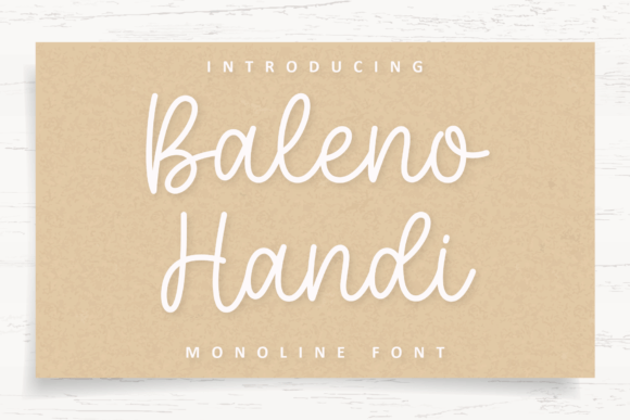 Baleno Handi Font