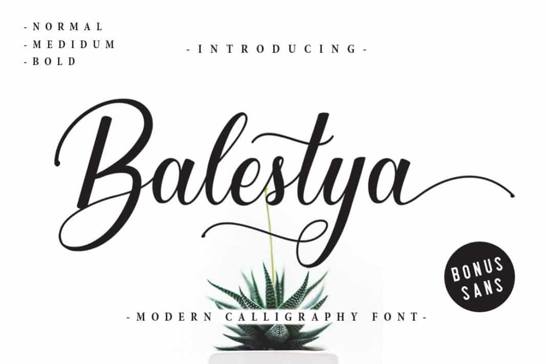 Balestya Script Font