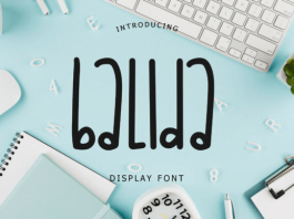 Balida Display Font
