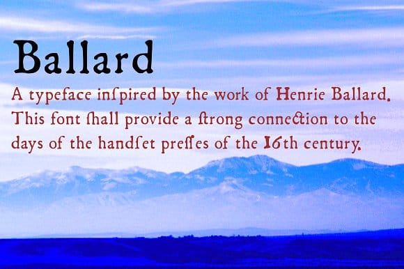 Ballard Font